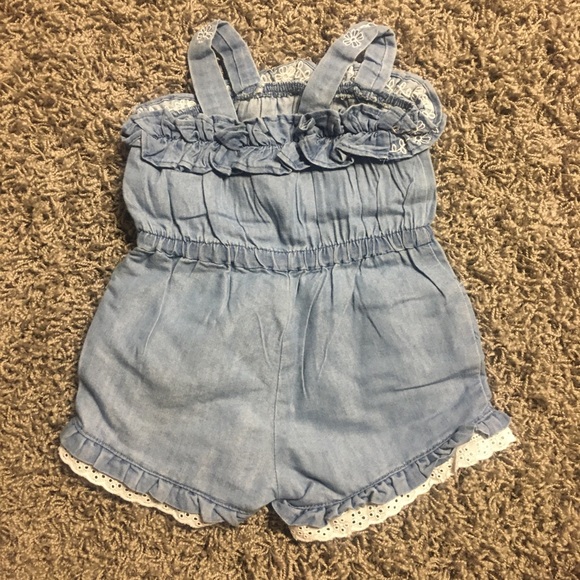 EUC Calvin Klein Denim Romper - Picture 2 of 3